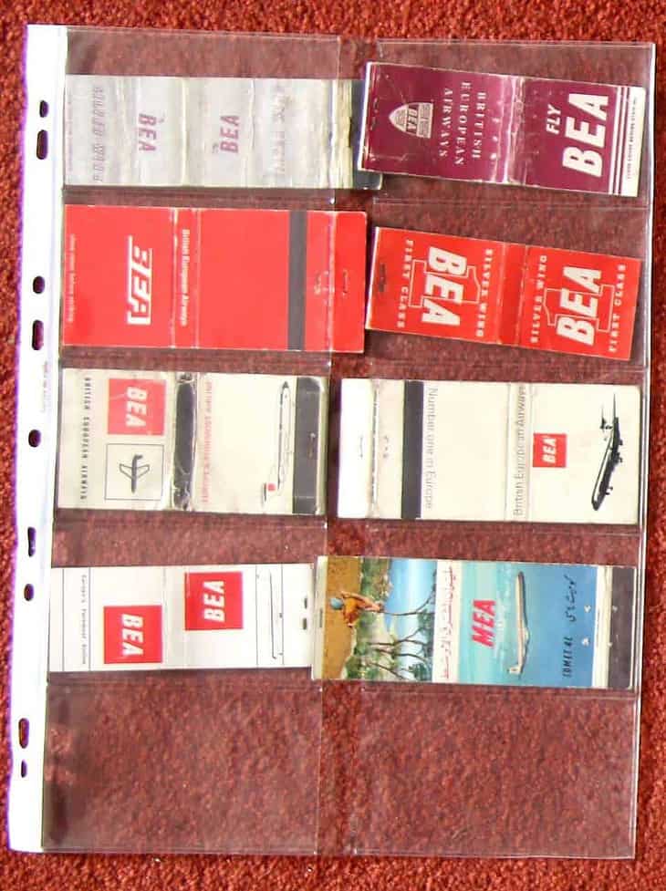 British Airline advertising match books 1