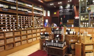Wine store at Dubai Duty Free at Dubai International Airport in the UAE