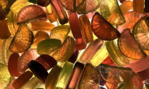 multi colored yummy bright candies