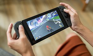 Playing Nintendo Switch