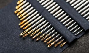 a set of sewing needles