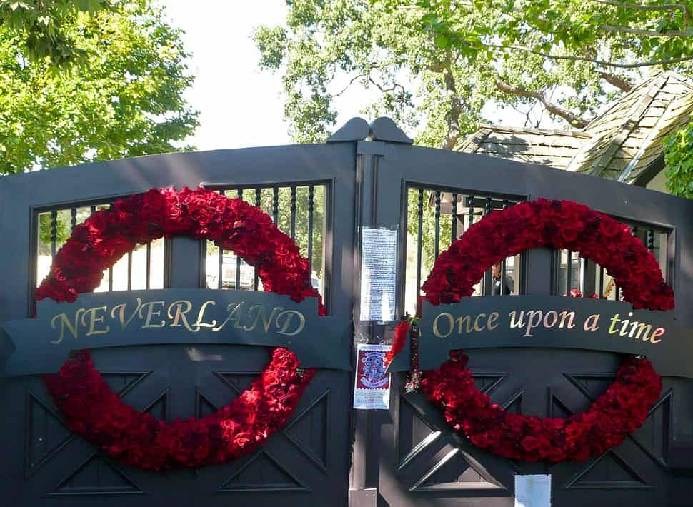 Neverland Ranch's gates