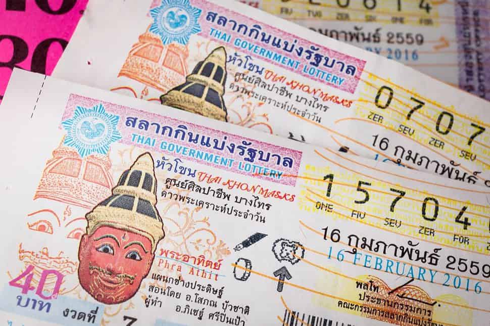 Thai government lottery tickets