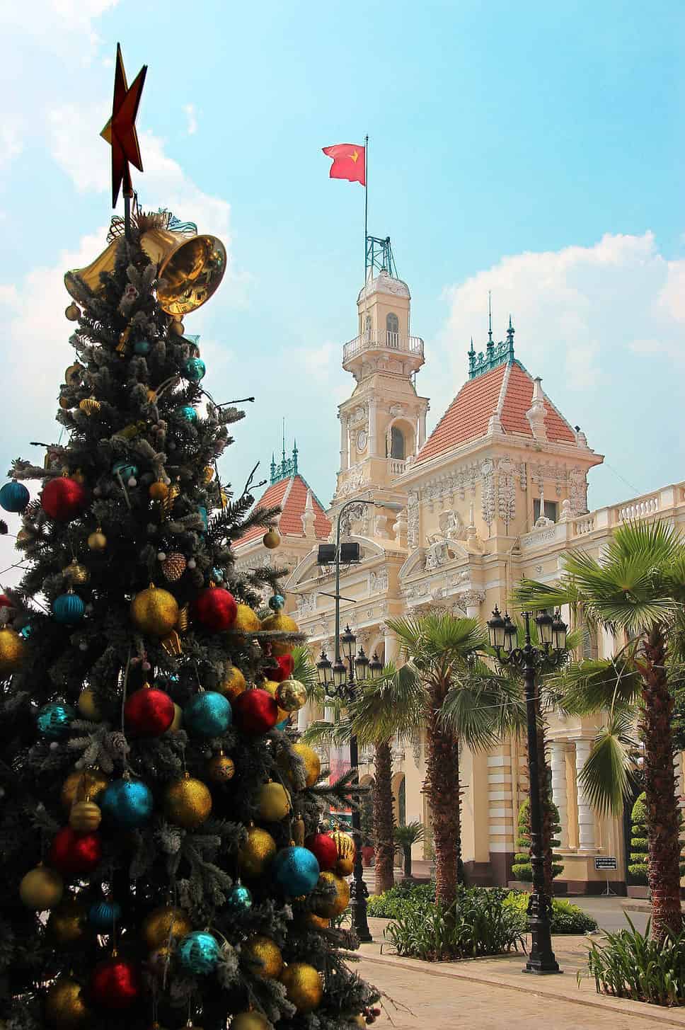 Christmas Tree in Saigon Vietnam