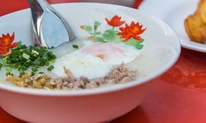 Congee Rice Porridge with egg