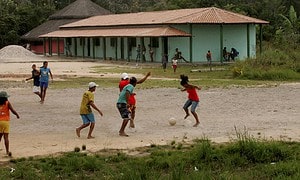 football in indigenous school